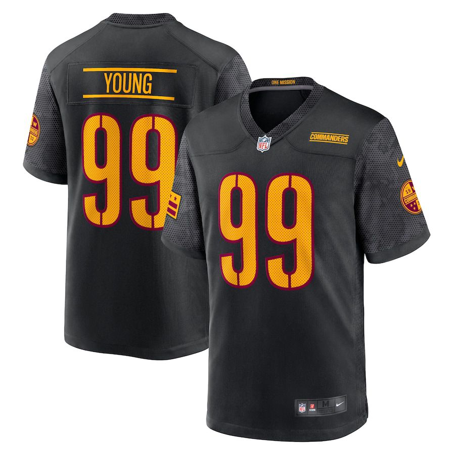 Men Washington Commanders #99 Chase Young Nike Black Alternate Game Player NFL Jersey->washington redskins->NFL Jersey